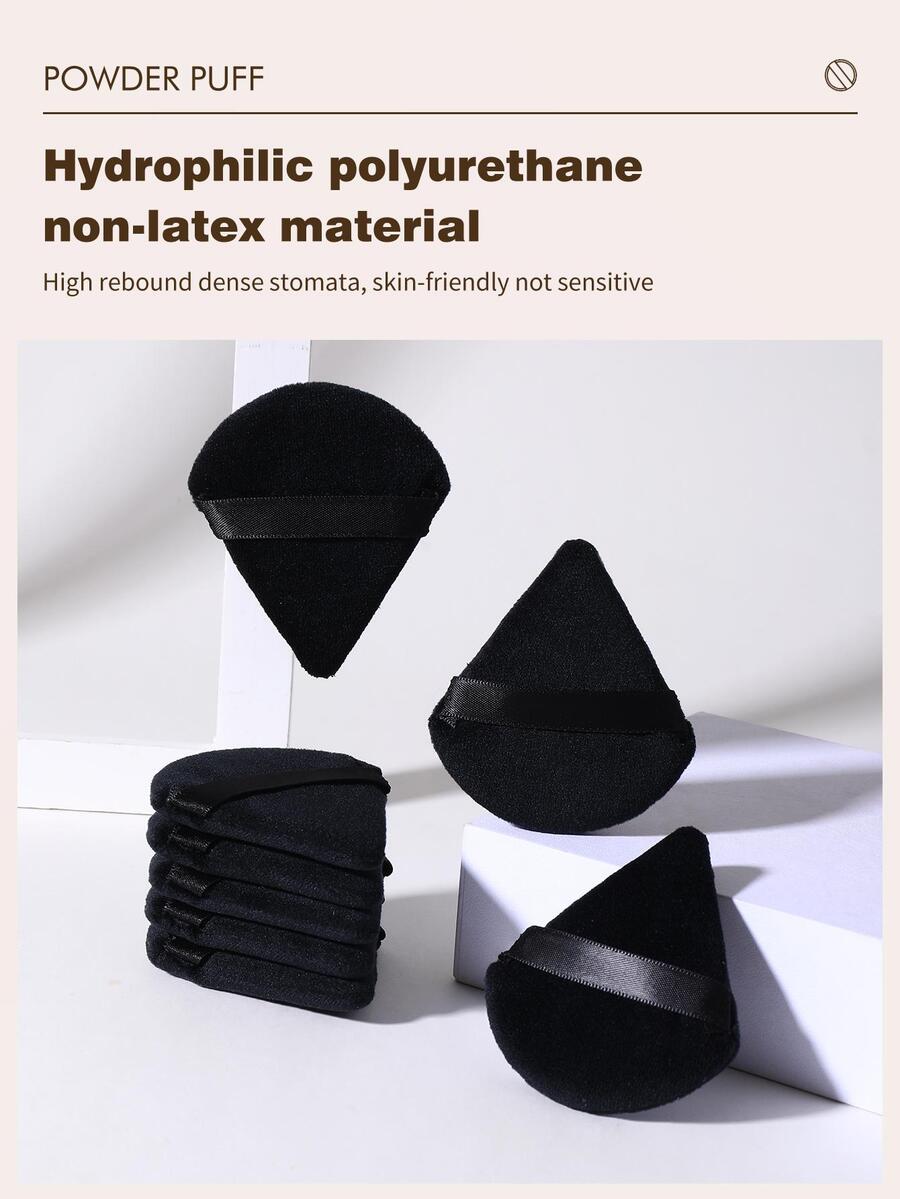 makeup puff,12PCS Makeup Puff Set Soft Triangle powder Mineral puff