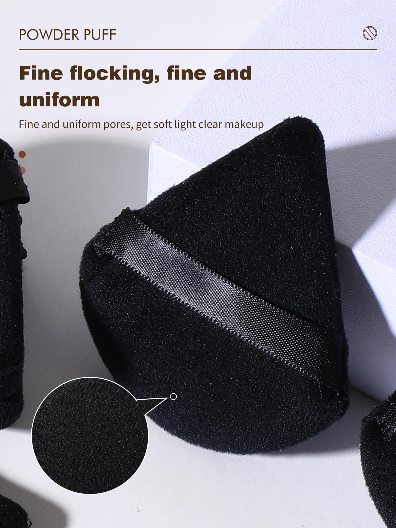 makeup puff,12PCS Makeup Puff Set Soft Triangle powder Mineral puff