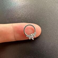 1pc Rhinestone Nose Piercing Jewelry, Fashion Accessory In European And American Style