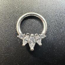 1pc Rhinestone Nose Piercing Jewelry, Fashion Accessory In European And American Style