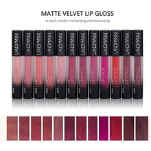 12pcs/Set Matte Liquid Lipstick Set, Waterproof Nutritious Velvet Long Lasting Liquid Lip Gloss Red Tint Nude Lipstick Makeup Set - Multicolor - View 2