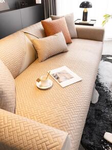 1片PU皮革沙發墊家用沙發保護套 - 香檳色 - 查看 2