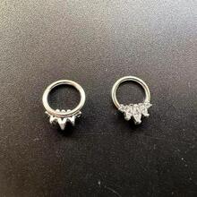 1pc Rhinestone Nose Piercing Jewelry, Fashion Accessory In European And American Style