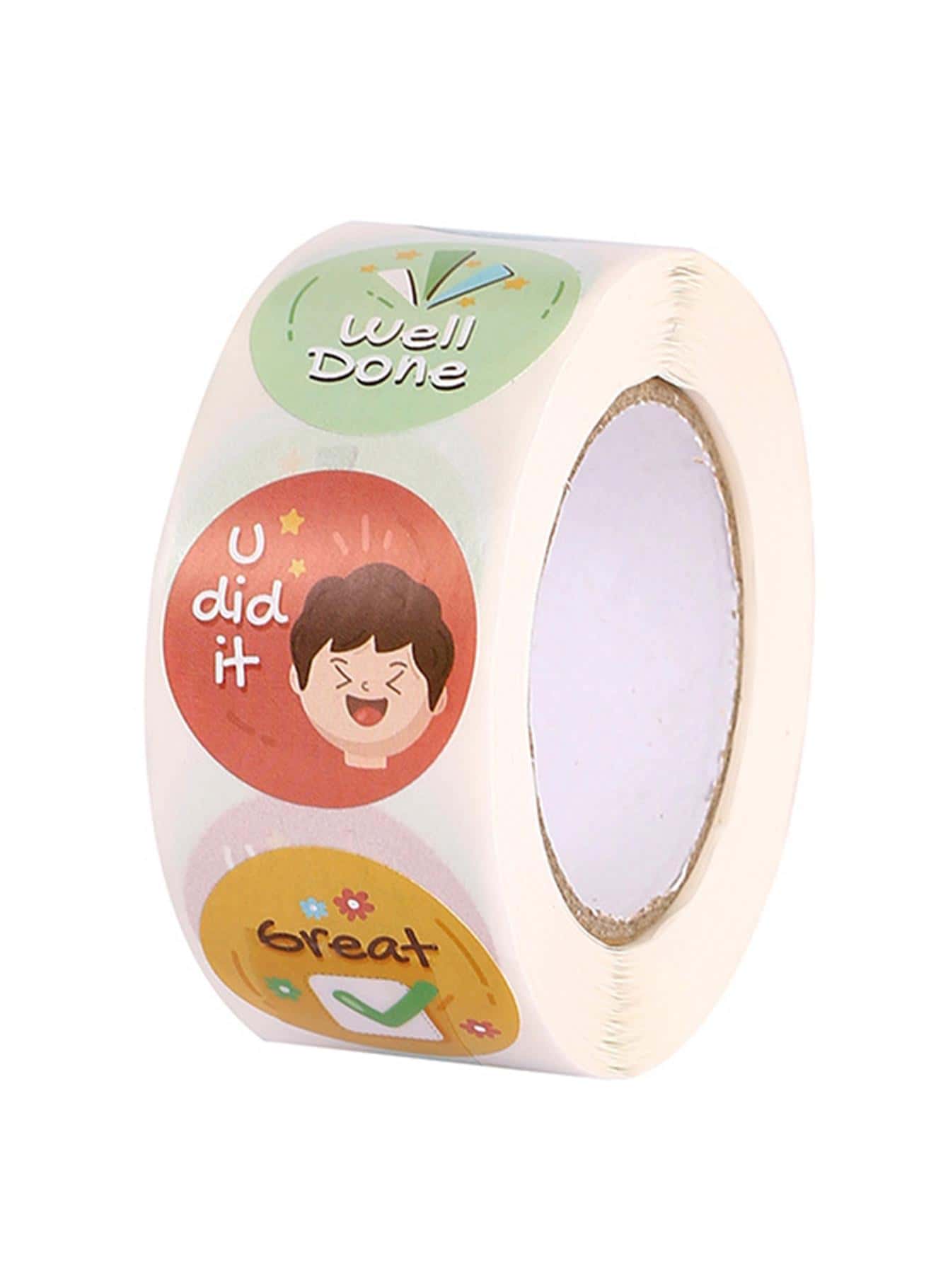 500pcs/Roll Kids Reward Stickers - Multicolor - View 1