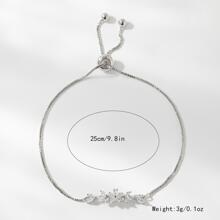 1 pieza Pulsera de mujer con flor de circonita cúbica, regalo para San Valentín, mamá, madre, Día de la Madre