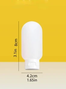 3 cái chai gói du lịch silicone - trắng - Xem 5