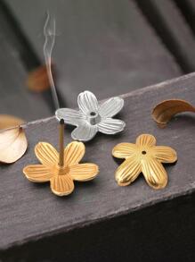 1入組櫻花形狀合金香台 - 銀色 - 查看 10