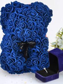 1 Hoa giả 25 cm Hoa hồng Gấu bông Trang trí tiệc cho Sinh nhật theo chủ đề Lễ kỷ niệm ngày lễ tình nhân Trang trí đám cưới Quà tặng tắm cho bé Chống đỡ - Xanh đậm - Xem 3