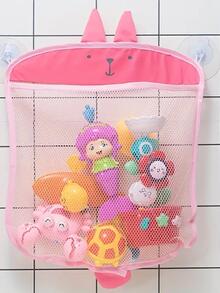 1個浴室收納籃,掛式收納網袋,浴室玩具收納袋帶吸盤,廚房浴室物品收納袋,玩具收納袋沙灘袋沙灘必備品沙灘巾收納袋沙灘配件沙灘用品假日包假日必備品適用於夏季度假