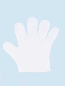 1set Plain Pet Grooming Glove For Cats & Dogs - White - View 4