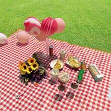 Có Thể Gập Lại Dã Ngoại Ngoài Trời Miếng Lót Vải Oxford Chống Thấm Nước Dã Ngoại Chăn Chống Ẩm Làm Dày Nhẹ Cho Cắm Trại Đi Bộ Đường Dài Cho Du Lịch - Màu Đỏ Sâu - Xem 1