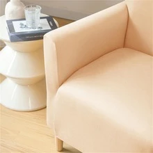 1 chiếc Vỏ bọc ghế bồn tắm chống thấm nước co giãn cho ghế bành câu lạc bộ, vỏ bọc ghế sofa đơn co giãn cho phòng khách quầy bar khách sạn - Xanh đậm - Xem 5