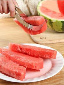 1 buah Pemotong Melon Stainless Steel - Perak - View 2