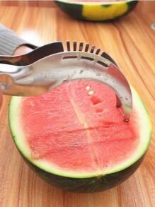 1 buah Pemotong Melon Stainless Steel - Perak - View 3