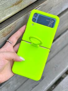 Ốp lưng điện thoại nắp gập bằng silicon lỏng tương thích với Samsung Flip 4 5 3 6 - màu xanh lá - Xem 7