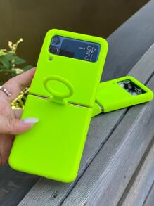 Ốp lưng điện thoại nắp gập bằng silicon lỏng tương thích với Samsung Flip 4 5 3 6 - màu xanh lá - Xem 9