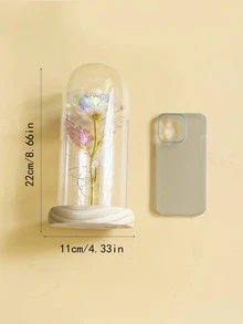 1 pieza Lámpara de escritorio LED de vidrio escritorio romántico con diseño de flor para regalo - Multicolor - Ver 7