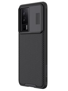 NILLKIN 1入組兼容小米 Poco F5 / Poco F5 Pro，高級升級防震手機殼，帶滑蓋相機蓋 - 黑色 - 查看 8
