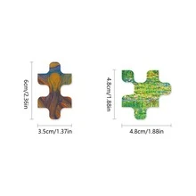 50pcs Mixed Pattern Puzzle, Vintage Colorful Paper Puzzle For Household - Multicolor - View 4
