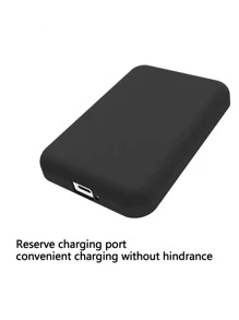 適用於蘋果無線充電行動電源的保護套，防摔MagSafe外置電池霧面殼 - 黑色 - 查看 7