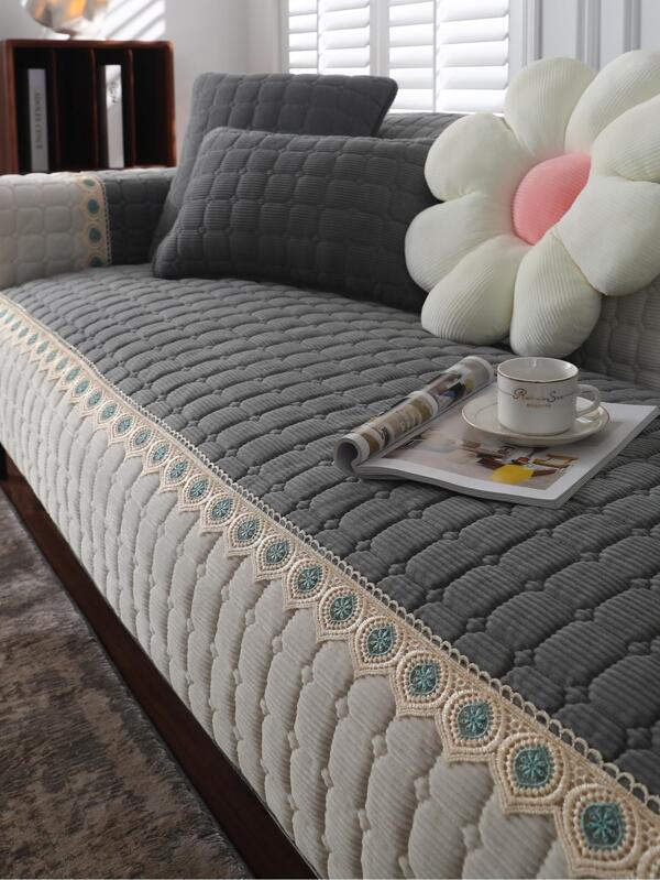 1pc Sofa Slipcover, Modern Polyester Pet Friendly Stretch Sofa Slipcover For Home