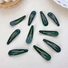 10pcs Teen Girls' Cute Sweet Water Drop Shaped Hair Clips For Daily Wear Casual Claw Clips Hair Claws Hair Barrettes, School Stuff