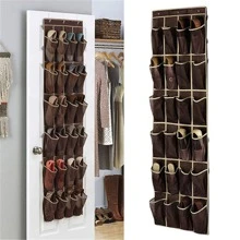 1 gói Dụng cụ treo giày nhiều ngăn, Dụng cụ treo giày tại nhà màu nâu cà phê - Cà phê nâu - Xem 1