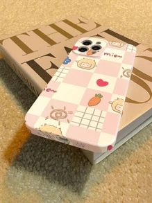 Cartoon Sheep & Carrot Pattern PC Anti-fall Phone Case - Multicolor - View 1