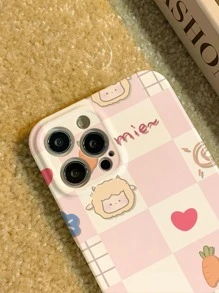 Cartoon Sheep & Carrot Pattern PC Anti-fall Phone Case - Multicolor - View 3