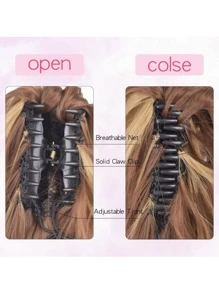 短卷馬尾合成纖維接髮 - 彩色 - 查看 3