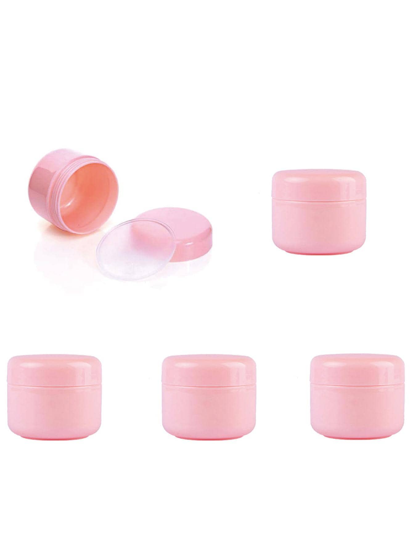 5pcs 20g Empty Face Cream Subpackage Jar - Pink - View 1