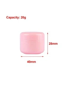 5pcs 20g Empty Face Cream Subpackage Jar - Pink - View 2