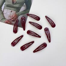 10pcs Water Drop Snap Clip Casual Hair Clips Claw Clips Hair Claws Hair Barrettes, School Stuff