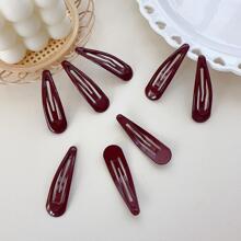 10pcs Water Drop Snap Clip Casual Hair Clips Claw Clips Hair Claws Hair Barrettes, School Stuff