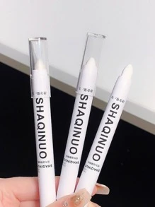 SHAQINUO 熒光筆，1入組長效提亮熒光筆啞光輪廓筆不可拆卸熒光棒 - 白色 - 查看 2