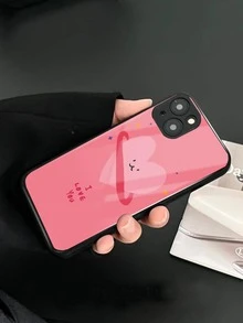 Vỏ điện thoại kính hoa văn trái tim - Nhiều màu - Xem 2