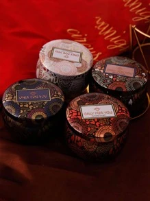 1入組幾何樣式蠟燭收納鐵復古燭臺 - 彩色 - 查看 8