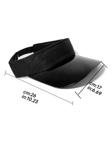 空上衣太陽遮陽運動帽子適合夏天 - 黑色 - 查看 4