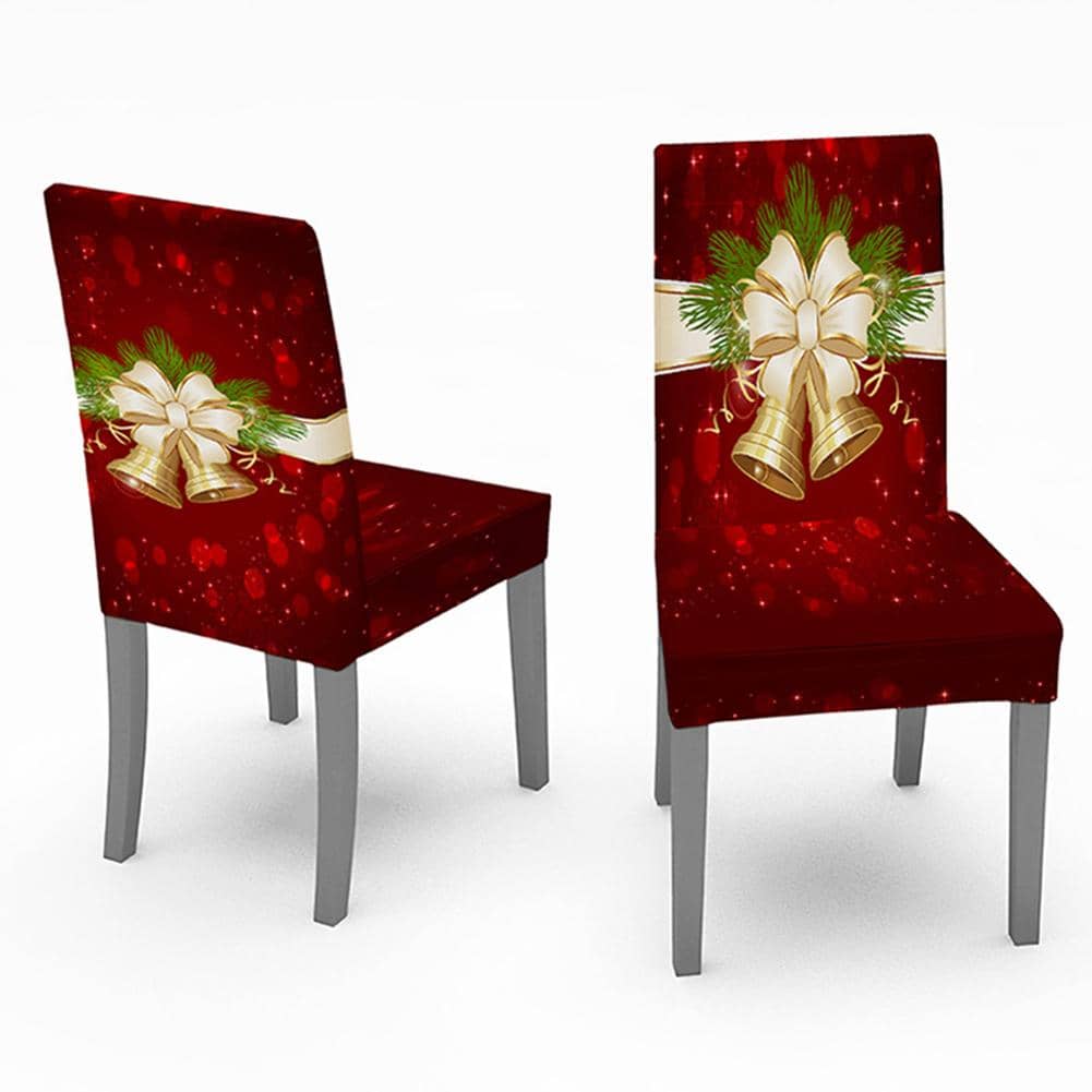 Christmas Waterproof Tablecloth/Chair Cover Dining Room Stretch Chair