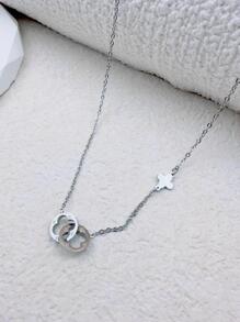 Vòng cổ trang trí ngôi sao - Bạc - Xem 1