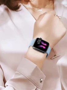 1 Dây đeo đồng hồ thể thao bằng silicon mềm thời trang màu xanh lam có khóa bướm thoải mái, có thể điều chỉnh, chống nước, dành cho đồng hồ Apple 38/40/41/42/44/45/46/49mm, dành cho Apple Watch Series Ultra/SE/11/10/9/8/7/6/5/4/3/2/1, Phụ kiện đồng hồ thông minh - Màu xanh lam - Xem 6