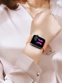 1 件男女时尚柔软硅胶运动手表表带蝴蝶扣舒适可调节防水腕带，适用于 表带 38/40/41/42/44/45/46/49 毫米，适用于 Series Ultra/SE/11/10/9/8/7/6/5/4/3/2/1，智能手表配件 - 薑色 - 查看 6