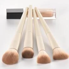 10 chiếc cọ trang điểm mềm mại cầm tay không độ, Bộ cọ, Bộ cọ trang điểm, Bộ cọ trang điểm, Bộ trang điểm hoàn chỉnh, Bộ cọ trang điểm, Bộ trang điểm hoàn chỉnh, Bộ cọ, Bộ cọ trang điểm, Bộ quà tặng trang điểm - trắng - Xem 3