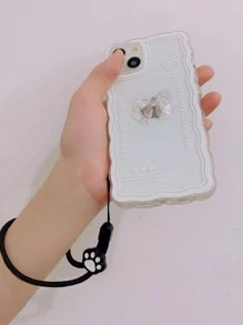 Paw Decor 手机挂绳礼物，适合送给母亲、家人、朋友、生日、节日的手机挂饰、手机链 - 黑色 - 查看 3