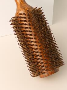 1pc Wood Hair Roller Comb - Ginger - View 7