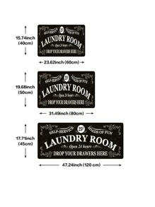 1 Khẩu Hiệu Hoa Văn Chống Trơn Trượt Thảm Nhà Bếp Hiện Đại Polyester Bền Thấm Hút Sàn Cho Gia Đình - Nhiều màu - Xem 4