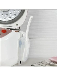 1入組PP飯勺和1入組現代白色飯勺和收納架 - 白色 - 查看 3