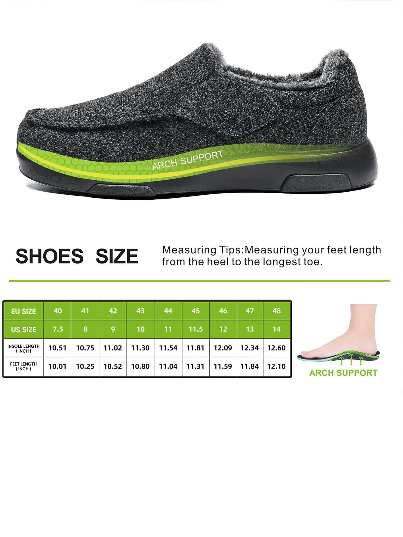 orthopedic house shoes for men