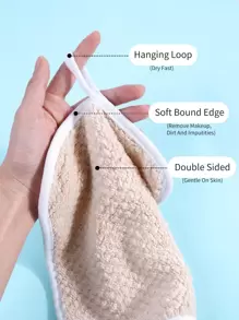 MAANGE 4pcs Square Makeup Remover Towel 20.5*20.5cm,Soft And Skin-Friendly Makeup Removal Tools,Skincare,Room Decor,Home Decor,Bedroom Decor,Bathroom,Christmas Gifts,Bathroom Decor,Travel,Travel Stuff,Wedding,Christmas Party,Mom Gifts,Home,Room,House Decor,Christmas Gift,Gifts For Mom,Birthday,Pink Room Decor,Living Room Decor,Bedroom,Gifts For Men,Dad Gifts,Mushroom,New Years,Mom,Accessories,Gifts For Dad,Friends,Funny Gift - Beige - View 5