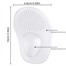 2pcs/Set Silicone Forefoot Insole, Modern Clear Forefoot Pad For Shoes,Shoes And Boots Accessories, Back To School Supplies